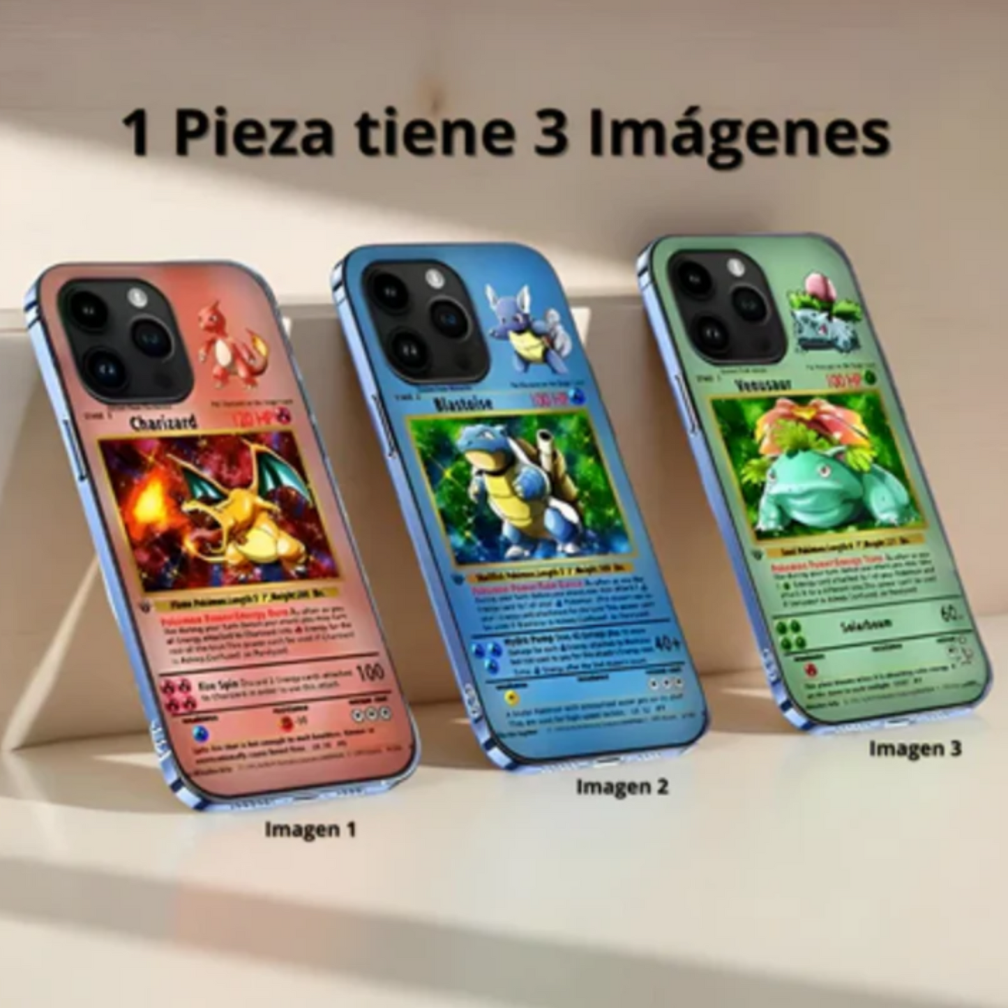 Case 3D Lenticular Pocket Creatures | Efecto cambiante + Protección Premium