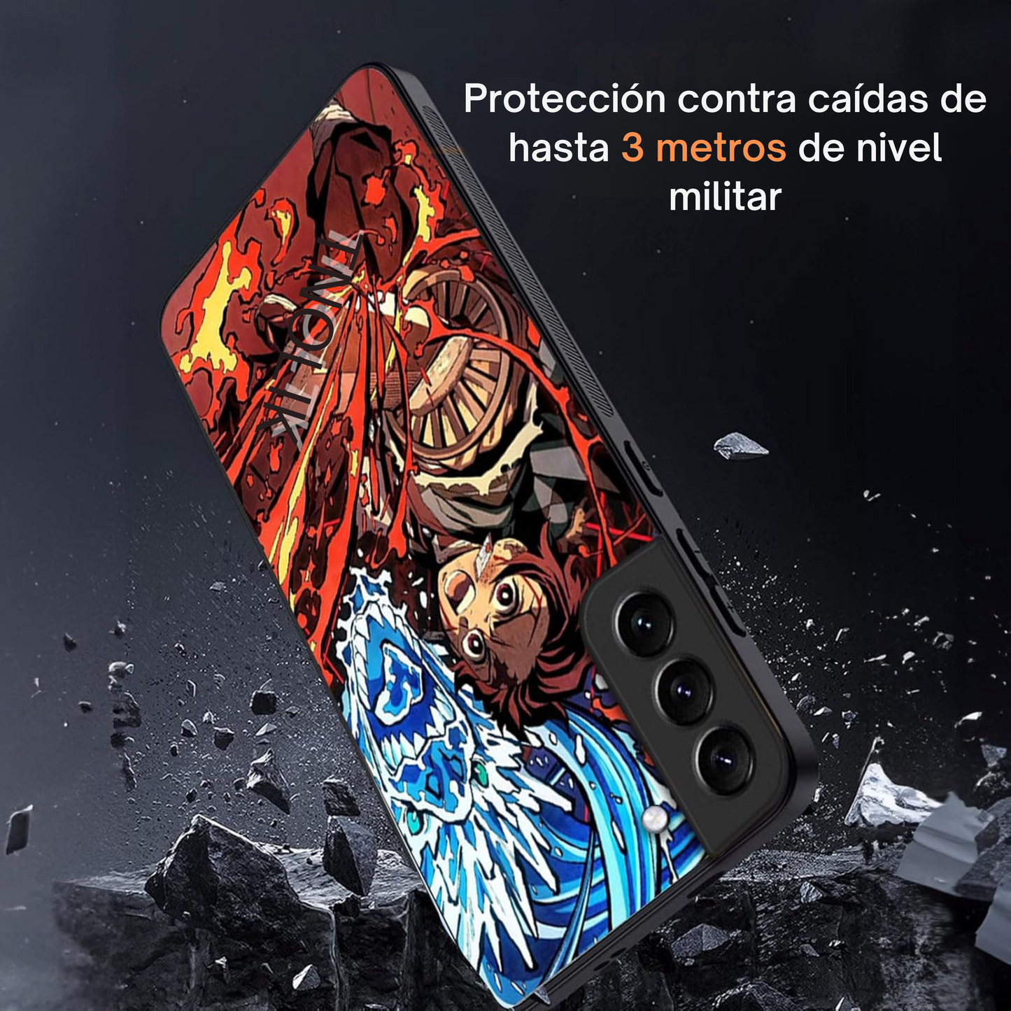 Case 3D Lenticular KNY | Efecto Cambiante al Moverlo + Protección Premium
