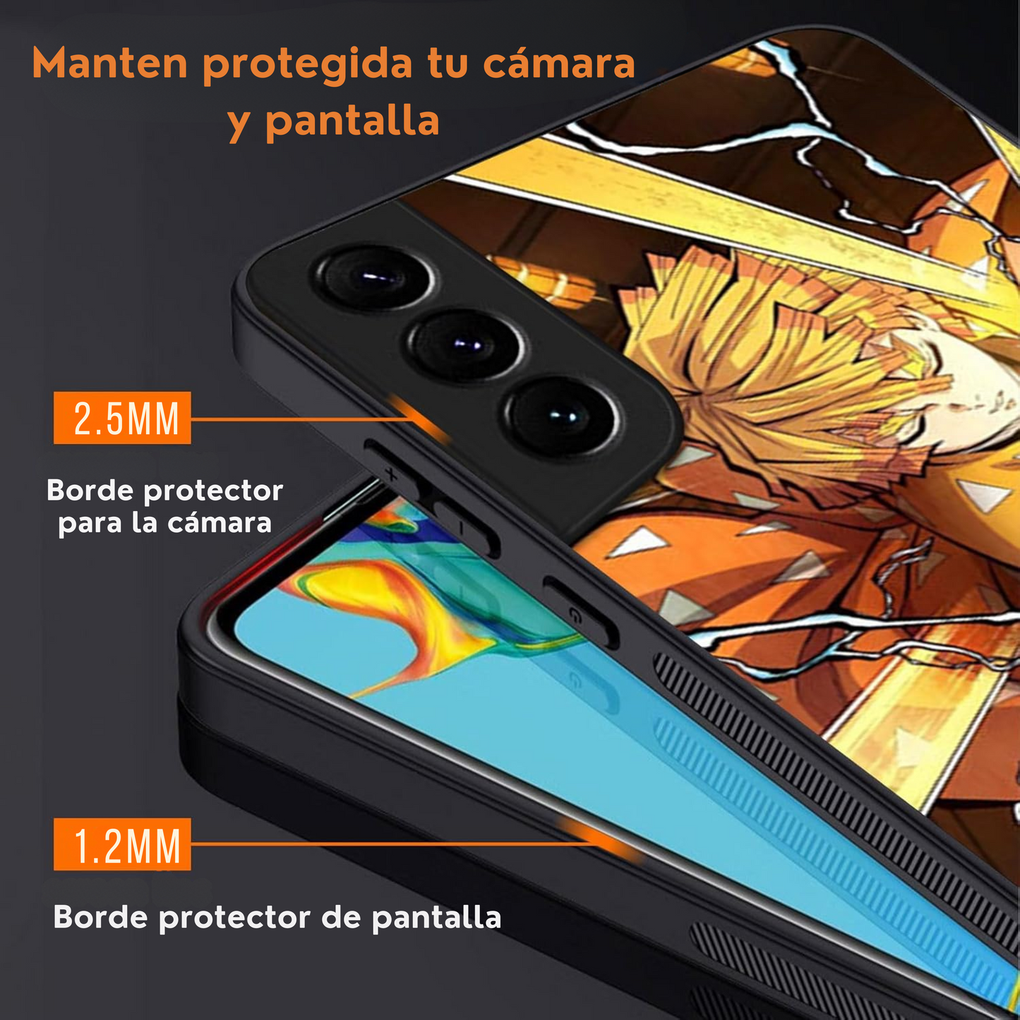 Case 3D Lenticular KNY | Efecto Cambiante al Moverlo + Protección Premium